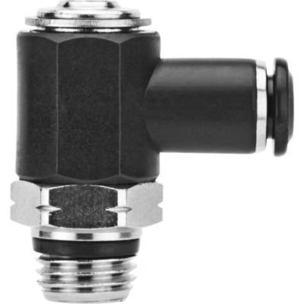 AIGNEP Needle Valve, , Screw Adj., 6MM Tube X 1/4
